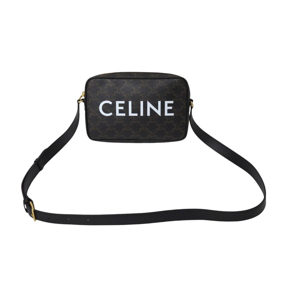Celine Leather Triomphe Messenger Shoulder Bag - Picture 2 of 9